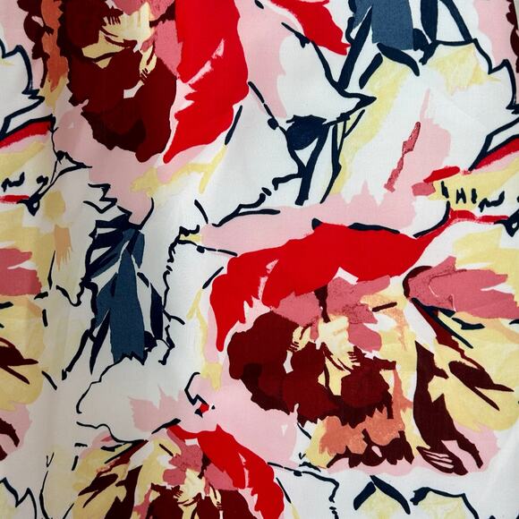 Abercrombie and Fitch floral halter mini key hole back spring colorful flowers S - Picture 14 of 15